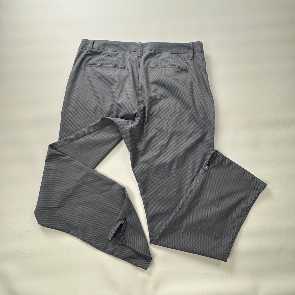 Maide Golf Bonobos Mens Houndstooth Performance Pants Grey Navy Blue Zipper Hem - Picture 4 of 15